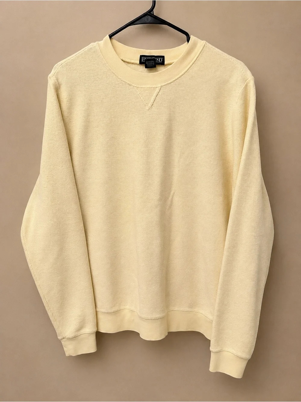 Lands' End Cream Crewneck Sweater